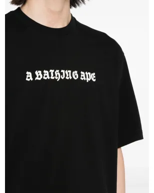 A BATHING APE® ロゴプリント コットン Tシャツ - ブラック - サムネイル5