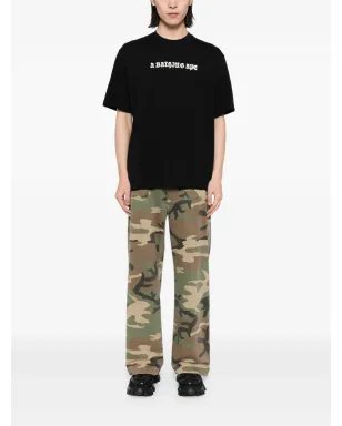 A BATHING APE® ロゴプリント コットン Tシャツ - ブラック - サムネイル2