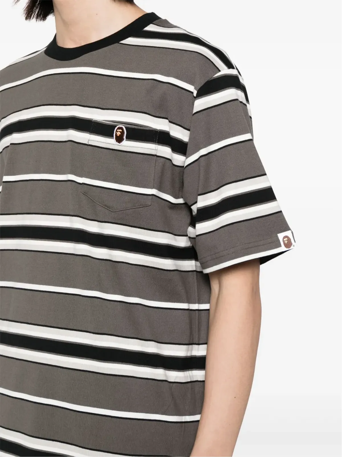 A BATHING APE stripe T-shirt - 画像5