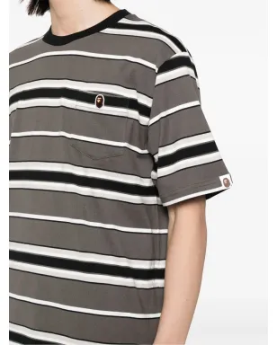 A BATHING APE stripe T-shirt - サムネイル5
