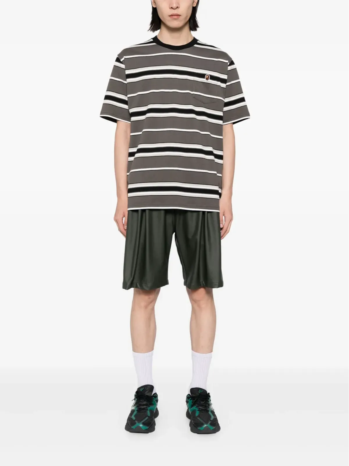 A BATHING APE stripe T-shirt - 画像2