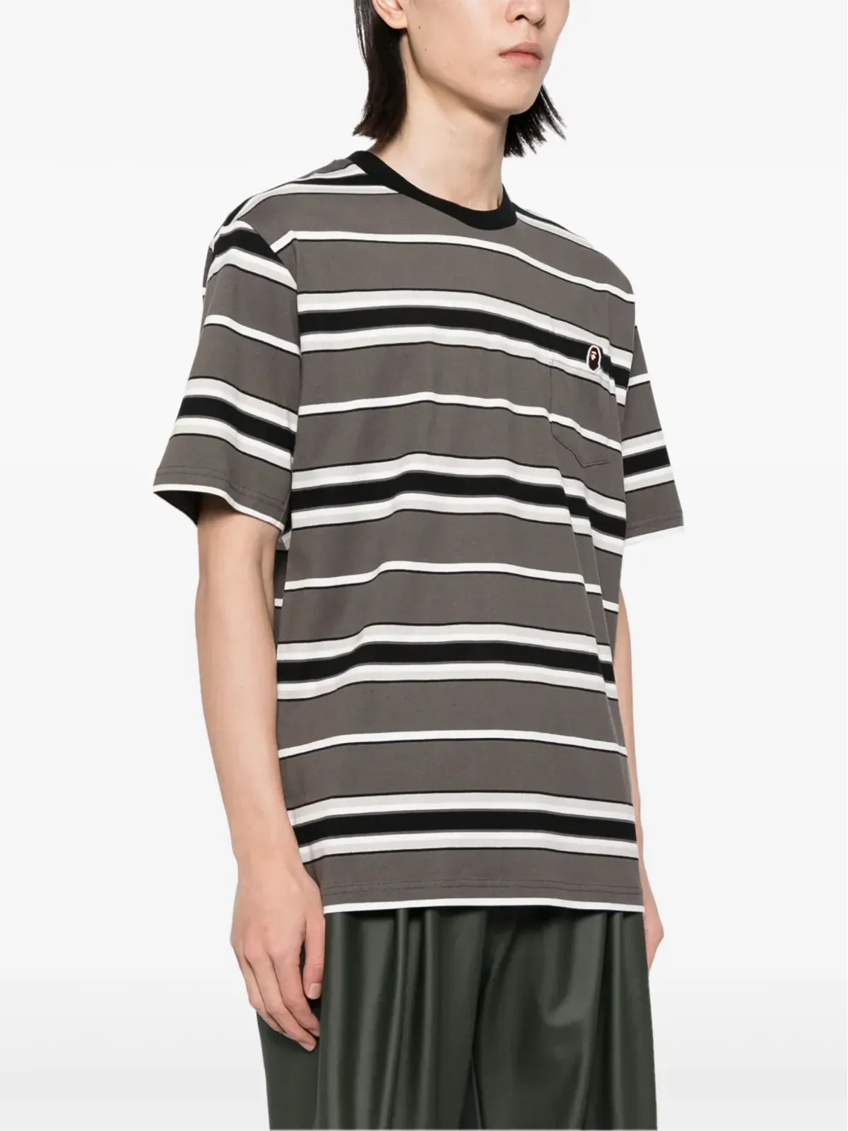 A BATHING APE stripe T-shirt - 画像3