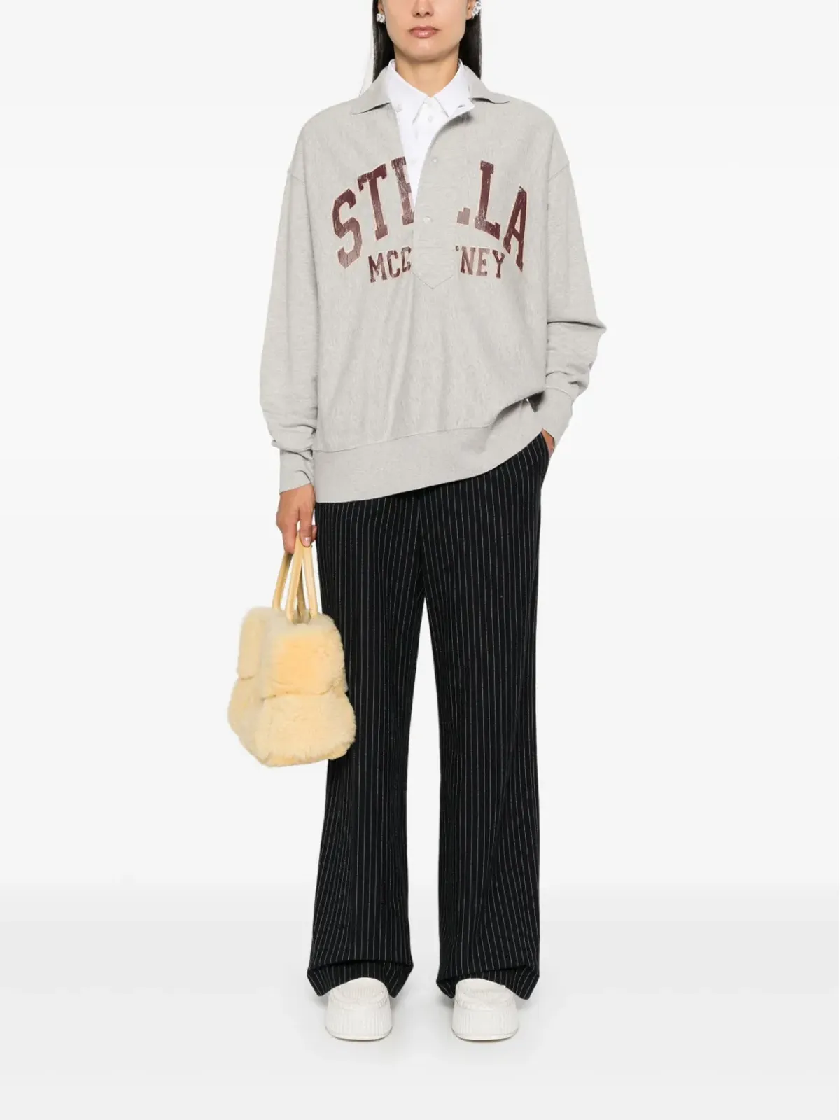 Stella McCartney バーシティ ロゴ ポロトップ - 画像2