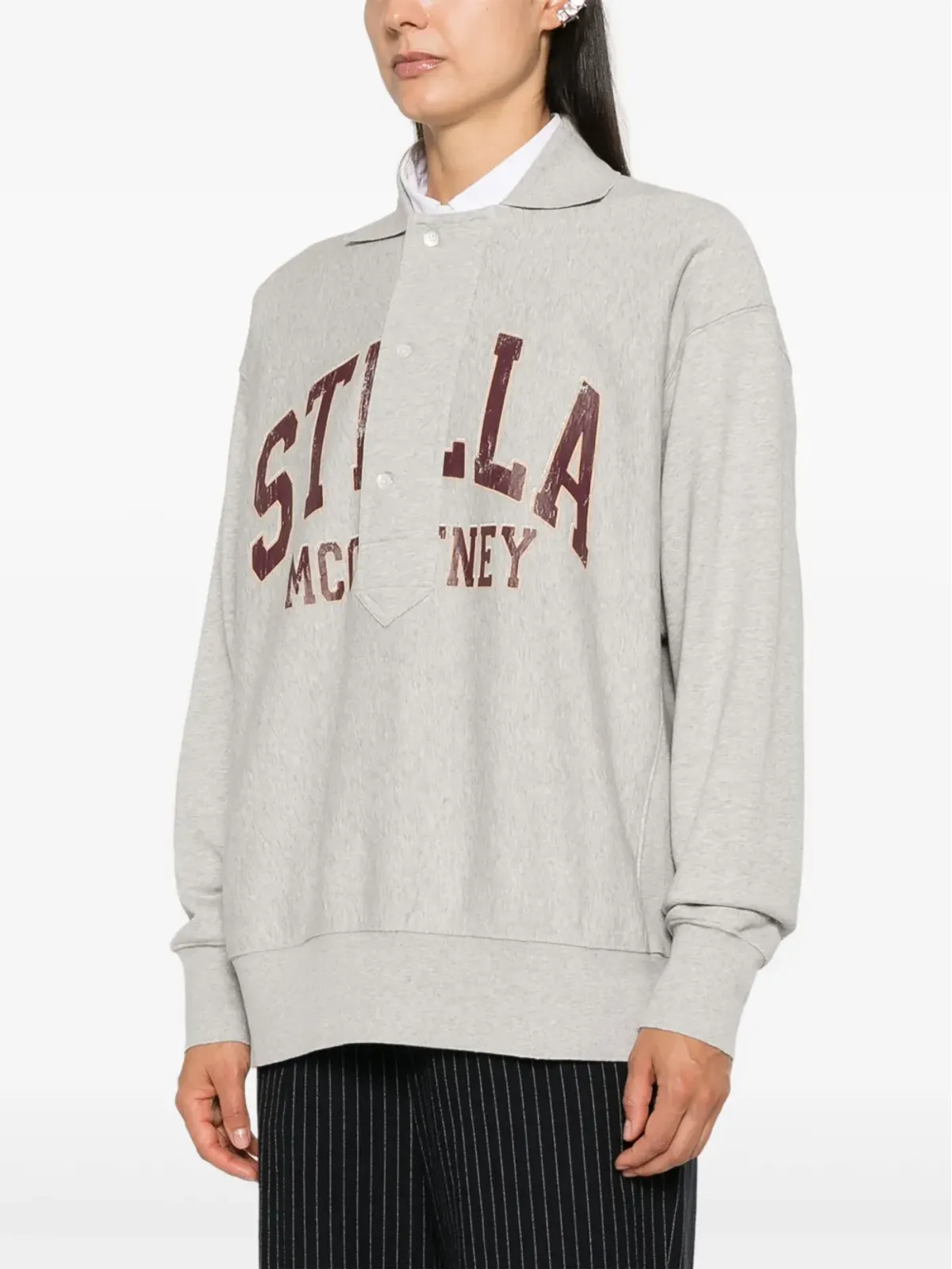 Stella McCartney バーシティ ロゴ ポロトップ - 画像3