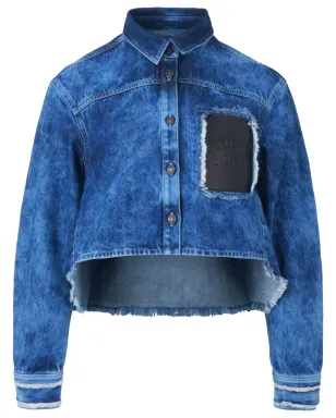 Ports 1961 ロゴアップリケ付きデニムシャツ - サムネイル1
