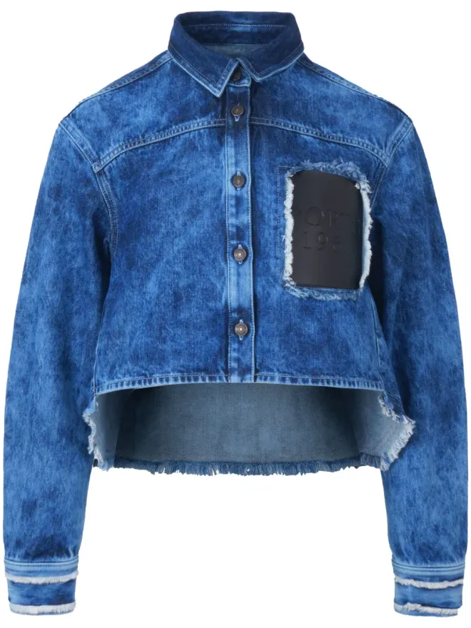 Ports 1961 Ports 1961 ロゴアップリケ付きデニムシャツの商品画像
