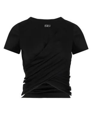Ports 1961 ロゴアップリケ コットンTシャツ - ブラック - サムネイル1