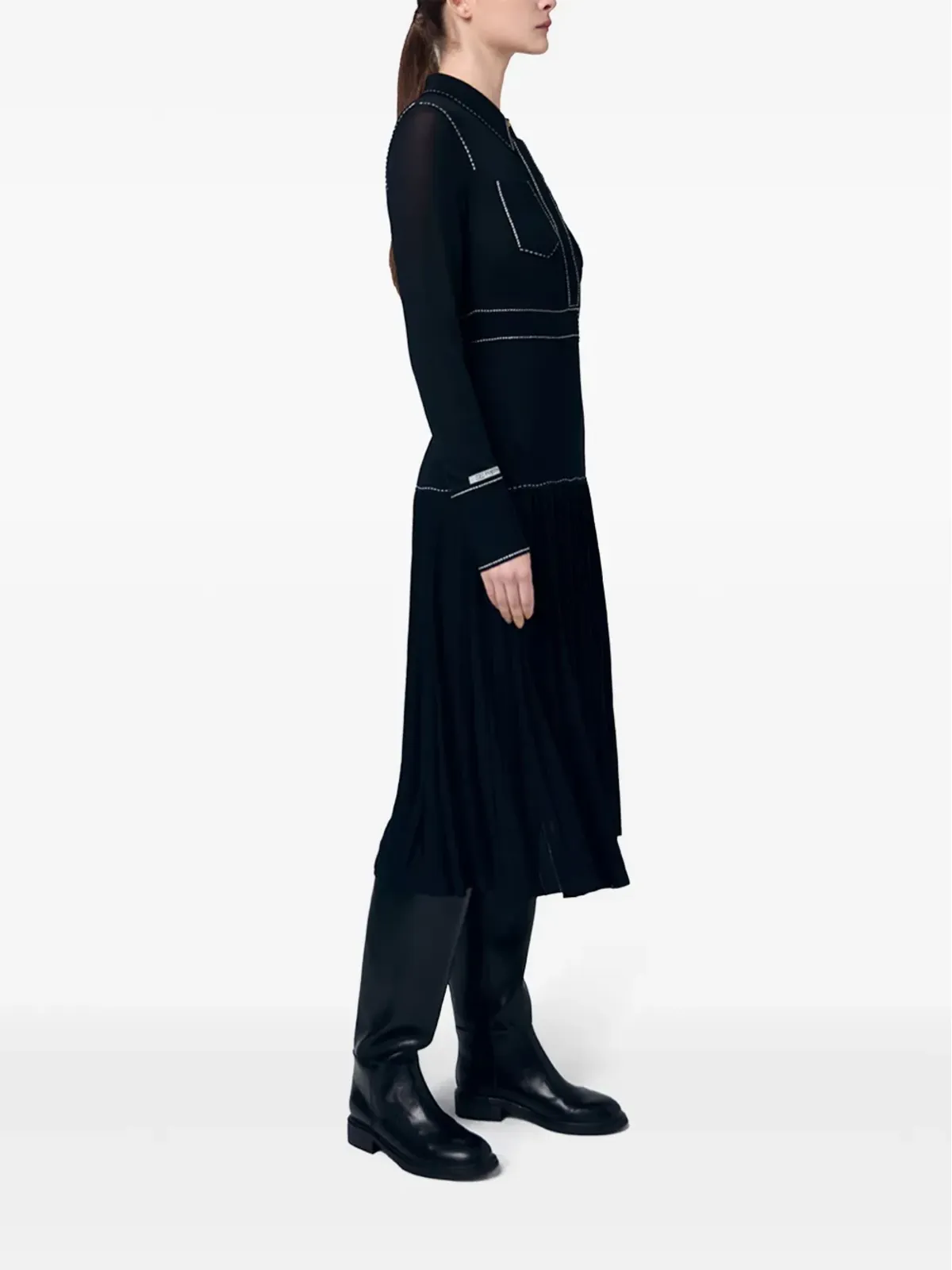 Ports 1961 ブラックのフレアドレス - 画像3