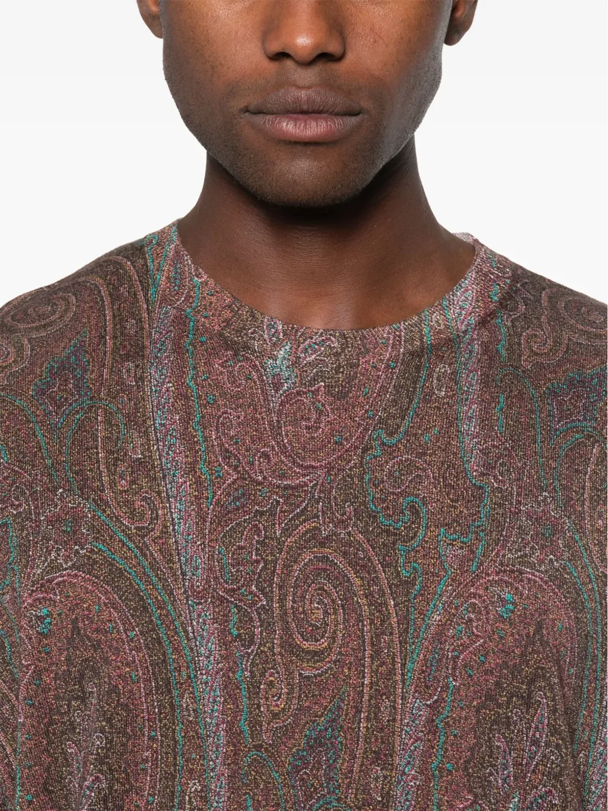 ETRO ペイズリージャカードセーター - ブラウン - 画像5