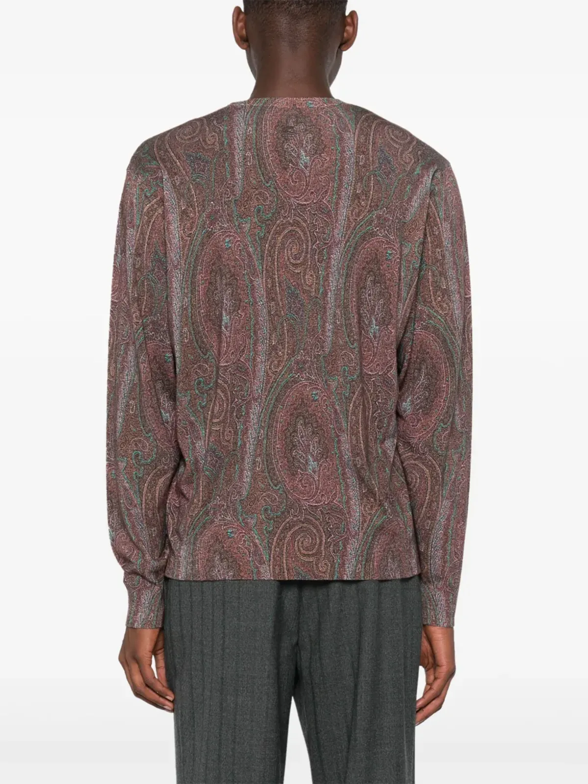 ETRO ペイズリージャカードセーター - ブラウン - 画像4