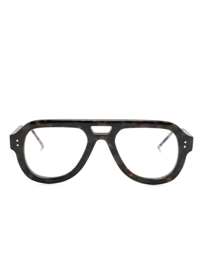 Thom Browne Eyewear Thom Browne Eyewear パイロットフレーム眼鏡の商品画像