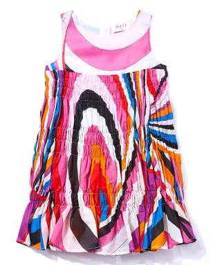 PUCCI Junior Irideプリントのスモックドレス - サムネイル1