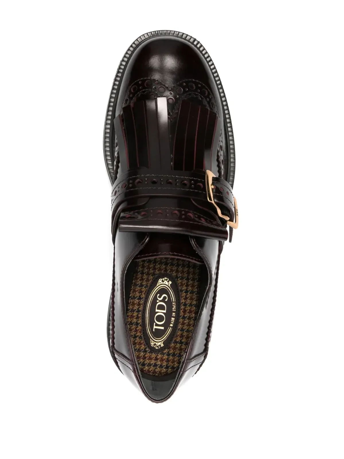Tod's モンクストラップ ブローグス - レッド - 画像4