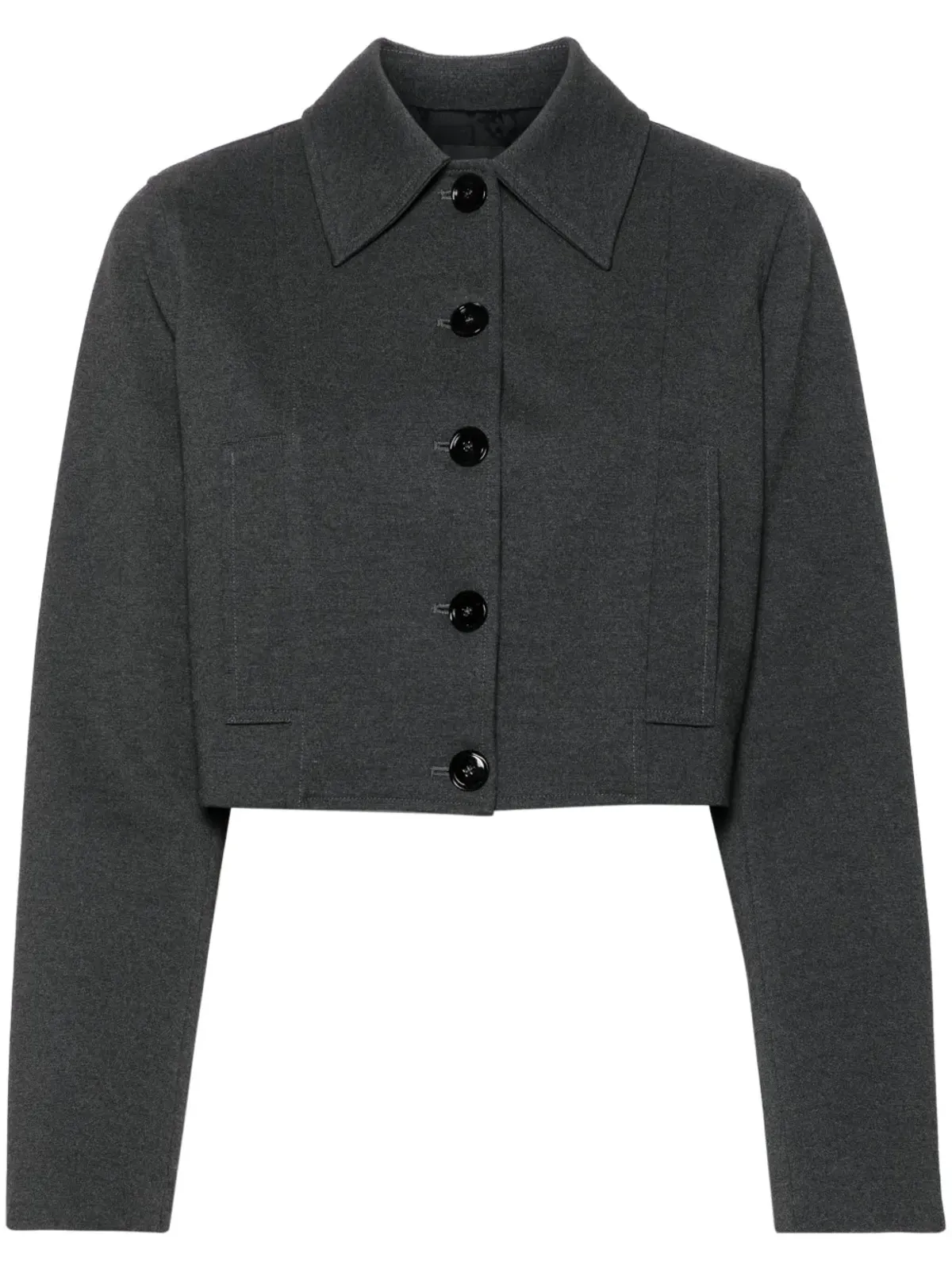 PINKO シングルブレスト クロップドジャケット - グレー - 画像1