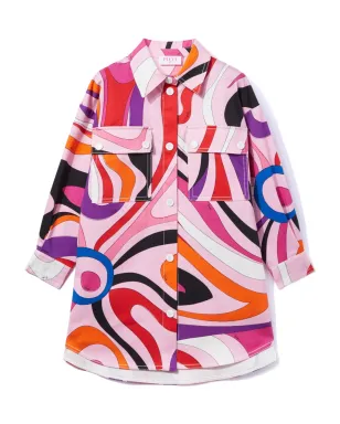 PUCCI Junior マルモプリントドレス - ピンク - サムネイル1