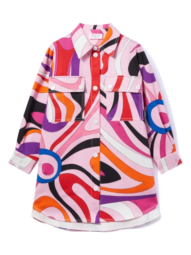 PUCCI Junior PUCCI Junior マルモプリントドレス - ピンクの商品画像