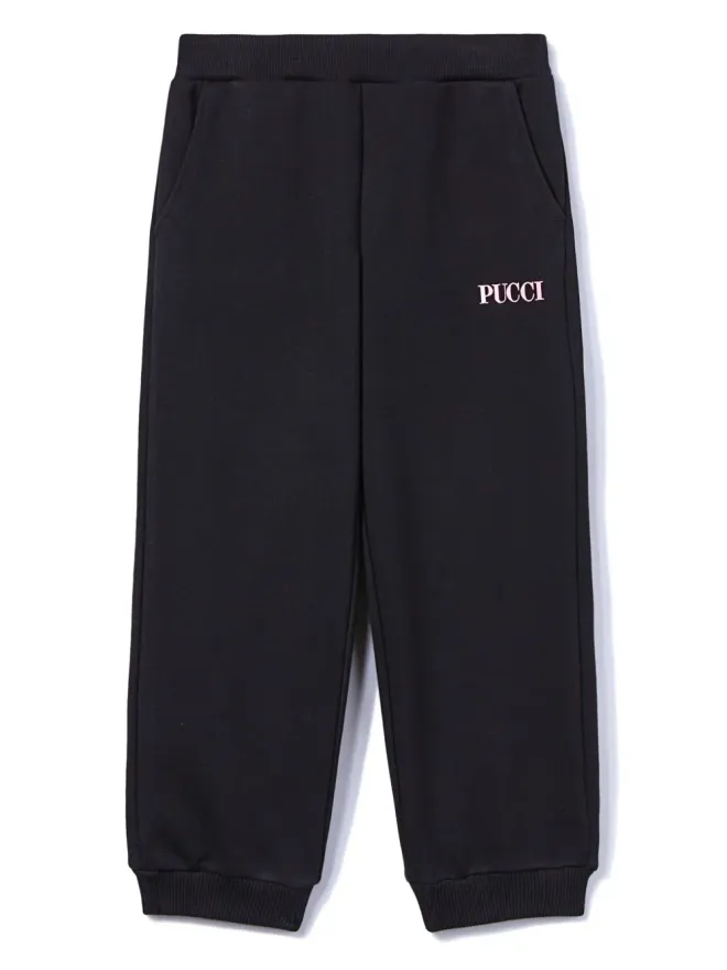 PUCCI Junior PUCCI Junior ロゴプリント コットン ジョガーパンツの商品画像