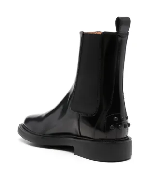 Tod's ロゴタグ ブーツ - ブラック - サムネイル3