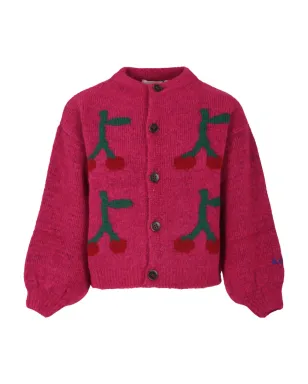 Bobo Choses イントアルシャニットカーディガン - Pink - サムネイル1