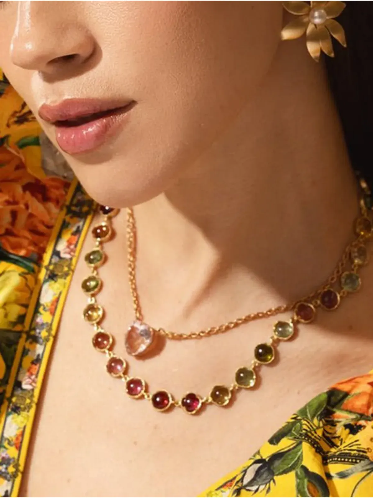 Irene Neuwirth 18kt イエローゴールド クラシック トルマリン ネックレス - 画像3