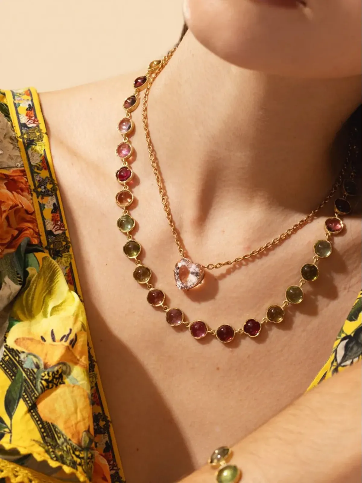 Irene Neuwirth 18kt イエローゴールド クラシック トルマリン ネックレス - 画像4