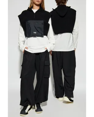 Y-3 フード付きノースリーブベスト ブラック - サムネイル2
