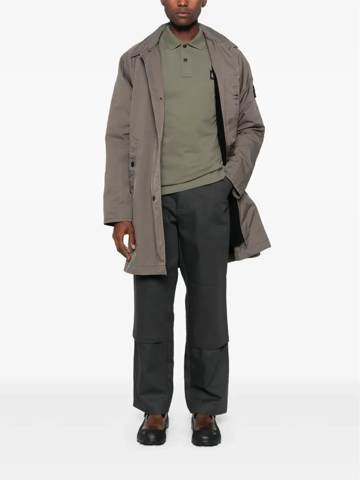 Stone Island David-TC コート グリーン - 画像2