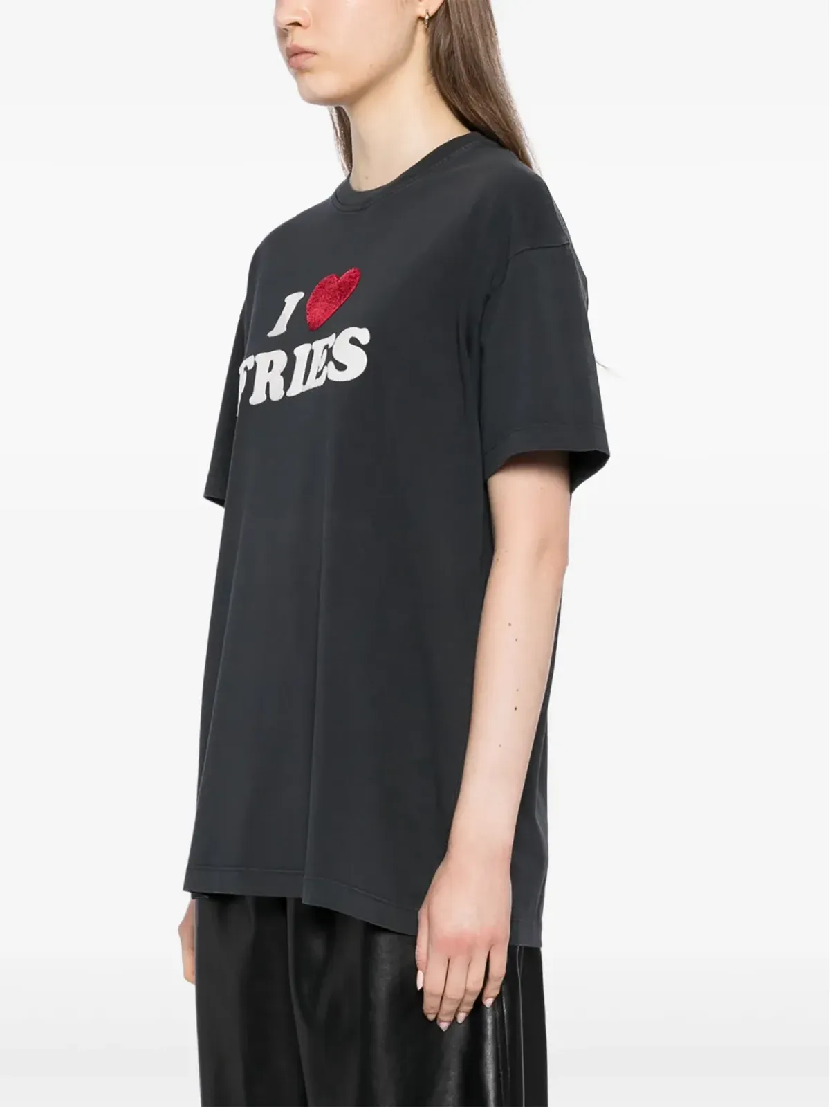 Joshua Sanders フライドポテト風アップリケTシャツ - 画像3