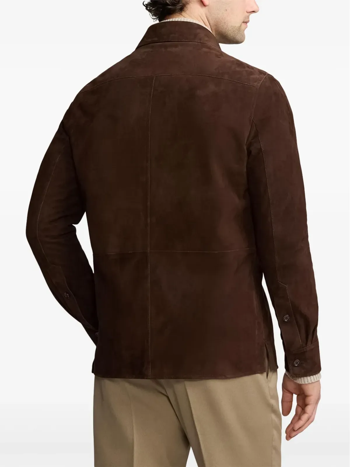 Ralph Lauren Purple Label バロン スエード シャツジャケット - 画像4