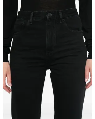 Saint Laurent ブラック コットン デニム ジーンズ - サムネイル5