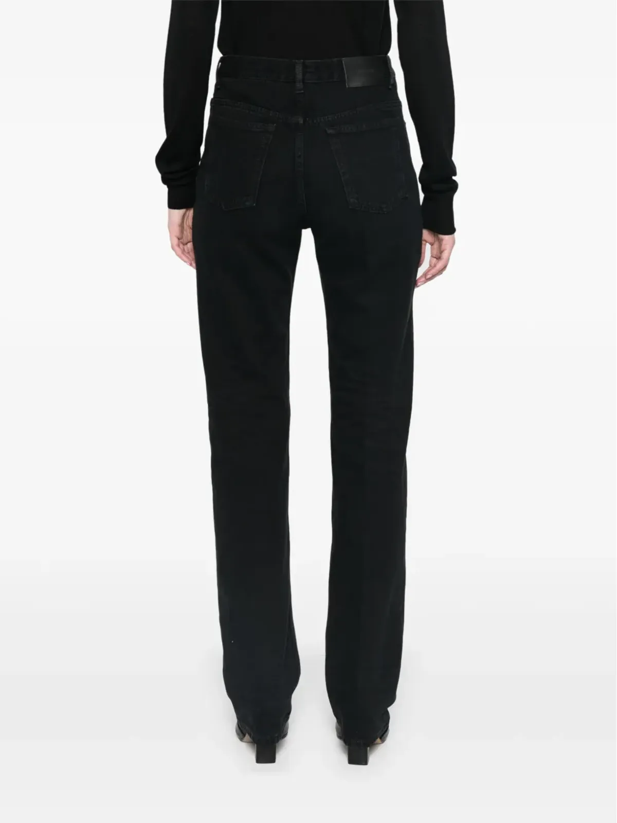Saint Laurent ブラック コットン デニム ジーンズ - 画像4