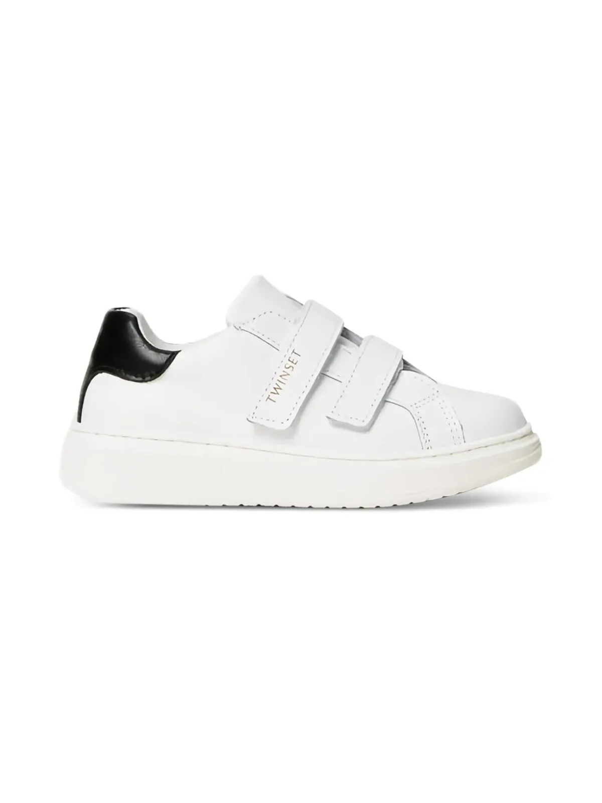 TWINSET Kids レザー ダブルストラップスニーカー - 画像2