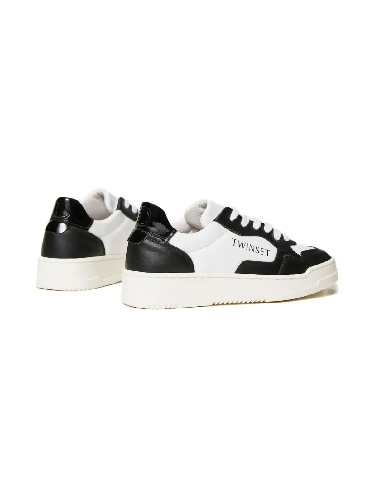 TWINSET Kids カラー切替レザー スニーカー - White - 画像3