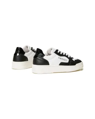 TWINSET Kids カラー切替レザー スニーカー - White - サムネイル3