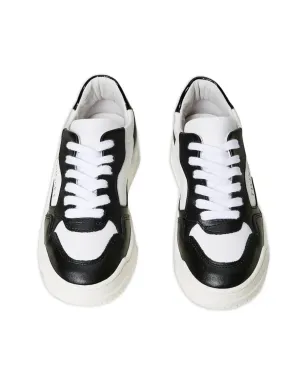 TWINSET Kids カラー切替レザー スニーカー - White - サムネイル4