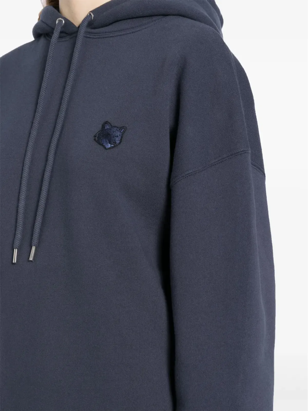 Maison Kitsuné シグネチャー・キツネモチーフ・フーディー - ブルー - 画像5