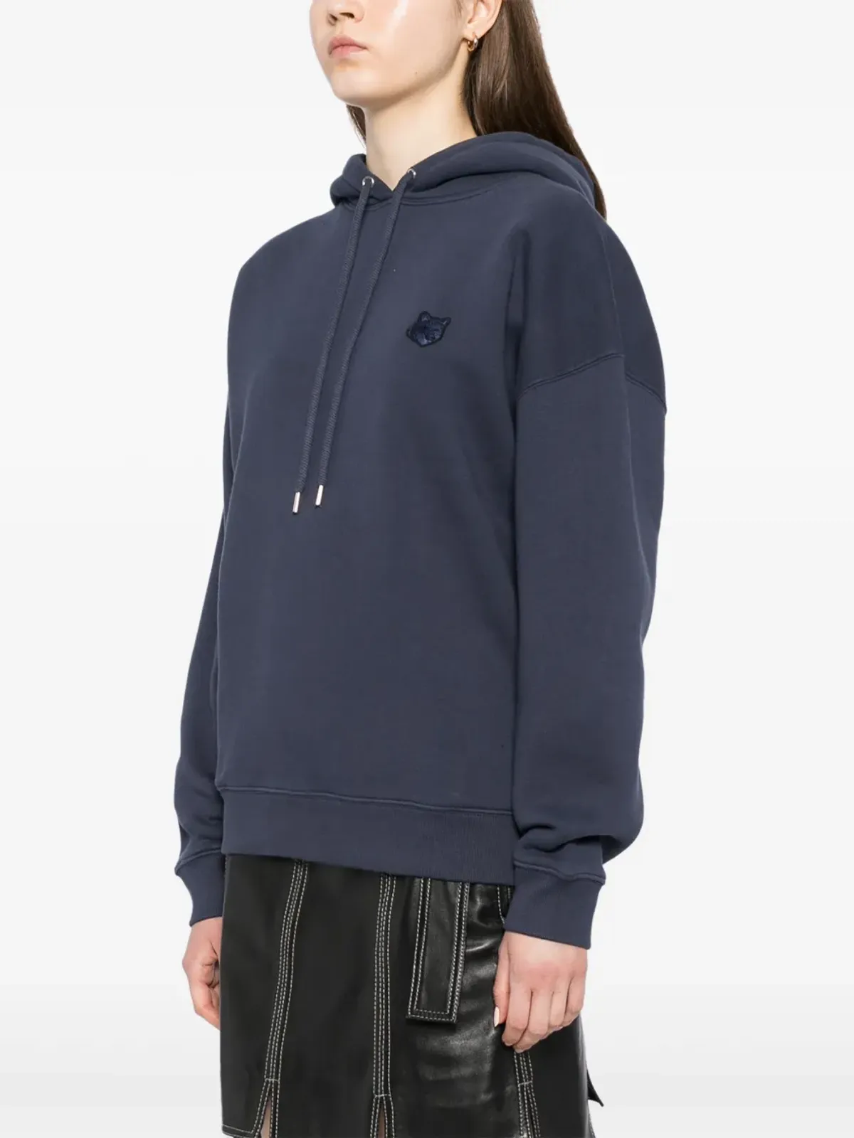 Maison Kitsuné シグネチャー・キツネモチーフ・フーディー - ブルー - 画像3