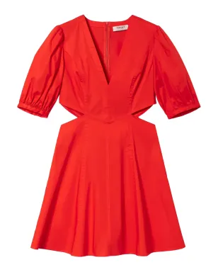 TWINSET カットアウト パフスリーブ ミニドレス - レッド - サムネイル1