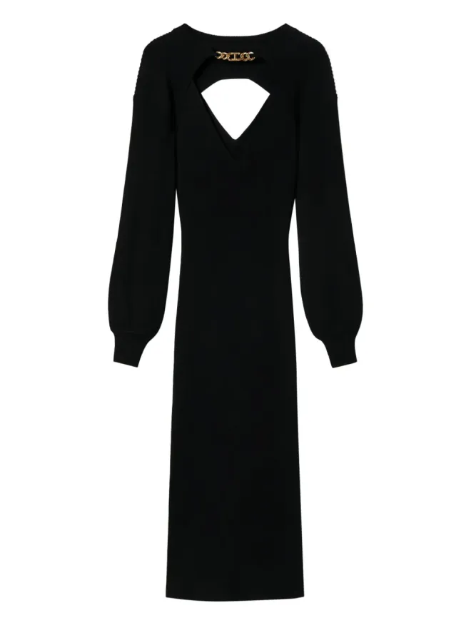TWINSET TWINSET チェーン装飾リブニットミディドレスの商品画像