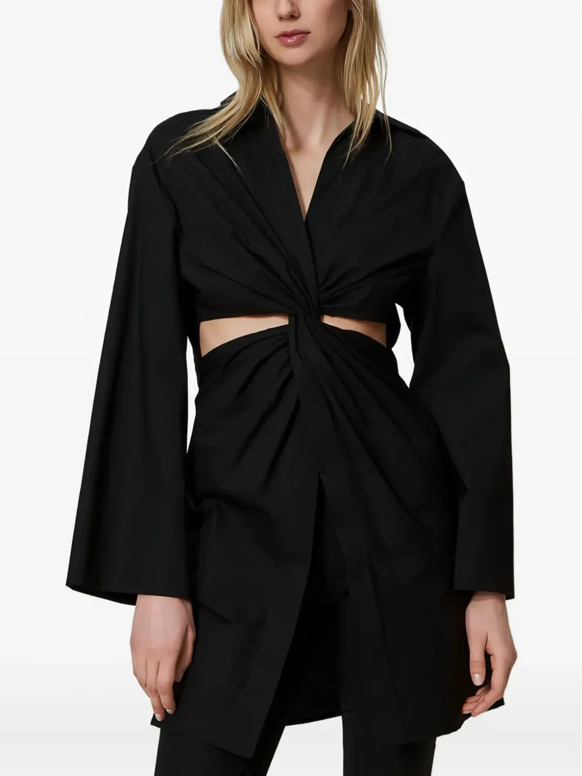 TWINSET ツイストディテールのカットアウトチュニック - ブラック - 画像2