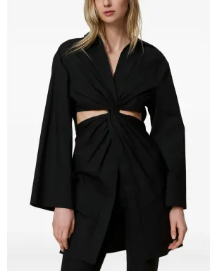 TWINSET ツイストディテールのカットアウトチュニック - ブラック - サムネイル2