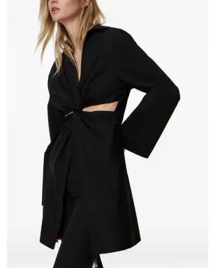 TWINSET ツイストディテールのカットアウトチュニック - ブラック - サムネイル3
