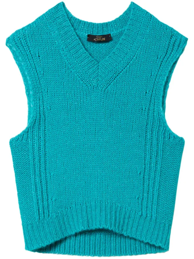 TWINSET TWINSET シームレスニットトップ - ブルーの商品画像