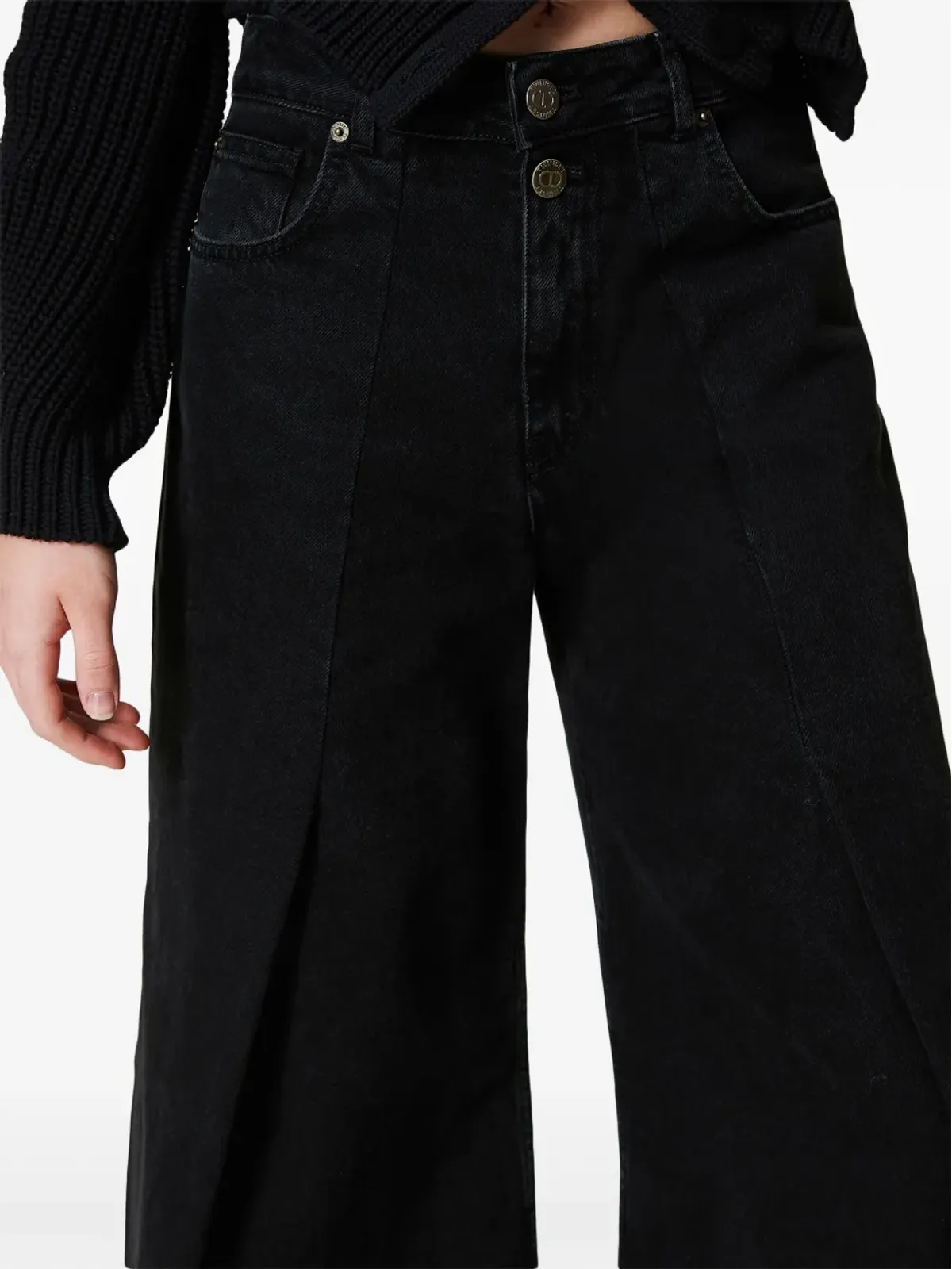 TWINSET クロップドデニムジーンズ - 画像5