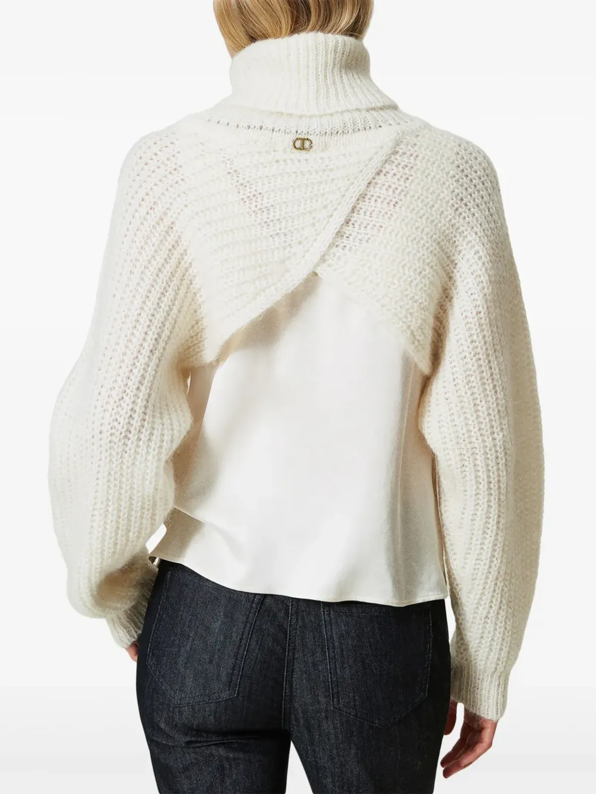 TWINSET ロールネックニットショルダー - 画像4