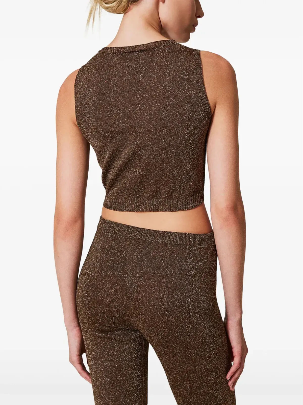 TWINSET ルレックス ニットトップ - ブラウン - 画像4