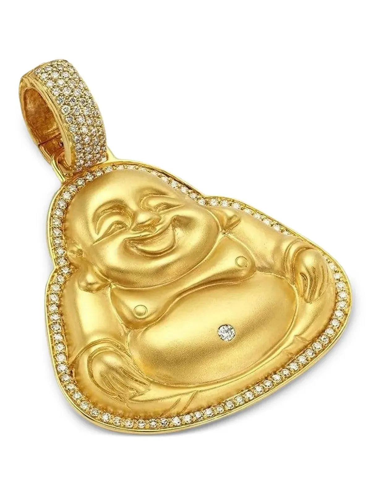 BUDDHA MAMA 20Kイエローゴールド 大型 ハッピーブッダ ペンダント - 画像1