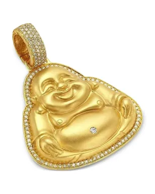 BUDDHA MAMA 20Kイエローゴールド 大型 ハッピーブッダ ペンダント - サムネイル1