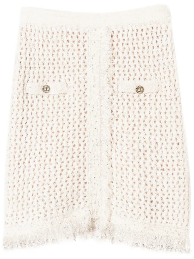 TWINSET TWINSET メッシュニット ミニスカートの商品画像