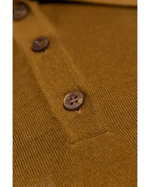 Saint Laurent Cassandre刺繍入りポロトップ - ブラウン - サムネイル5